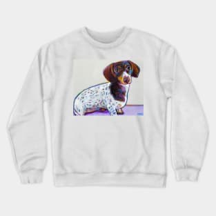 Buttercup the Adorable Dachshund by Robert Phelps Crewneck Sweatshirt